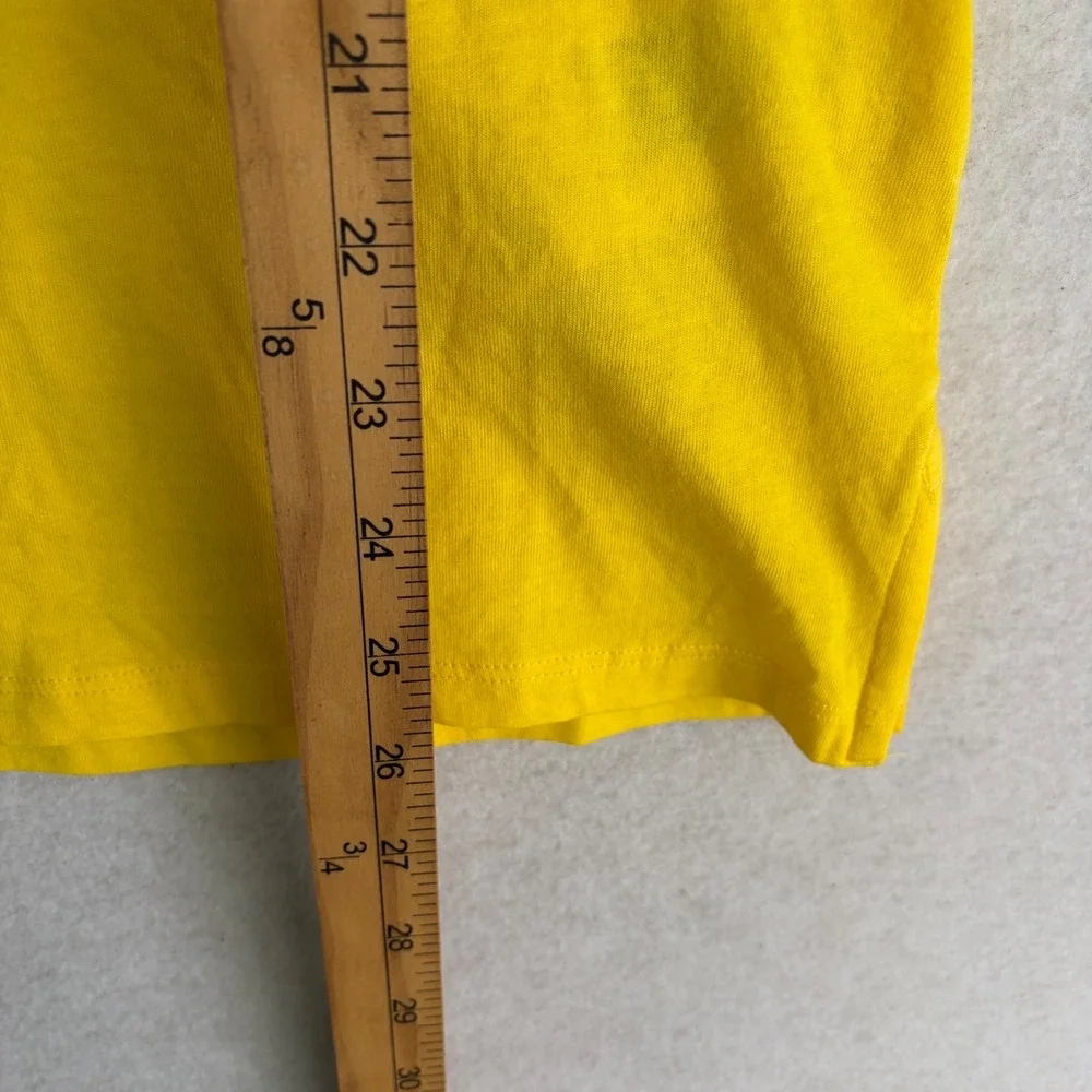 Armani Jeans Polo Shirt Mens L Yellow New 7V6F32 5J46Z Short Sleeve Cotton